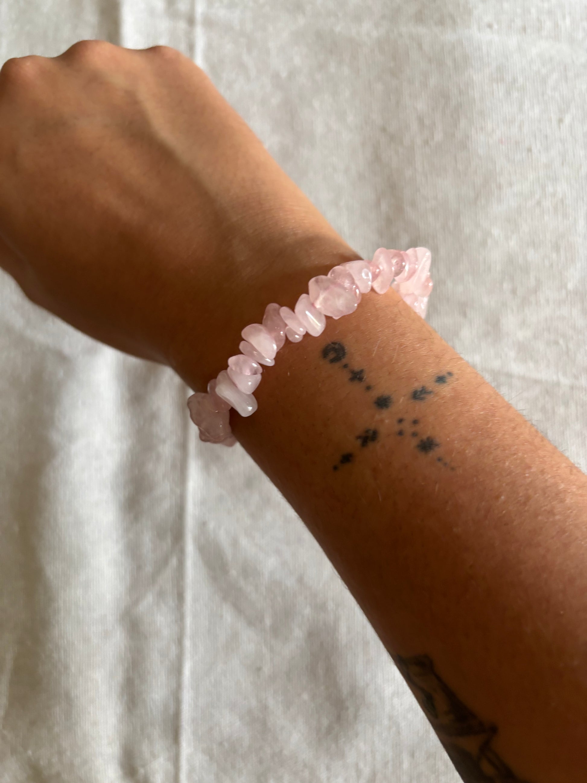 Pulsera cuarzo rosa - Amor propio